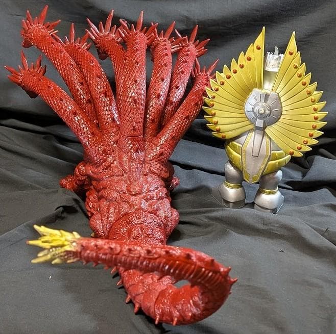 「ヤマトタケル」ヤマタノオロチ＋ウツノイクサガミ（バンダイ）ソフビフィギュア