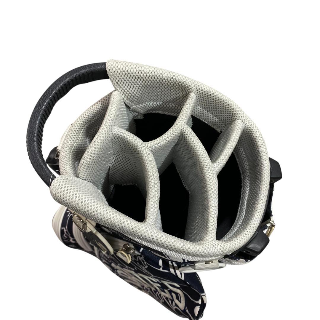 パーリーゲイツ スヌーピー キャディバッグ ブラック ホワイト 9.5型 6分割