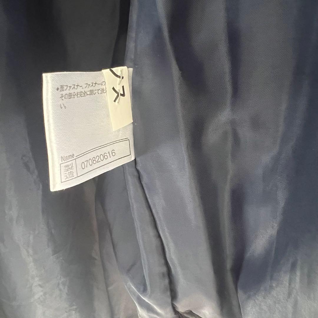 美品　ミズノ　ダウンベンチコート M ネイビー/イエロー