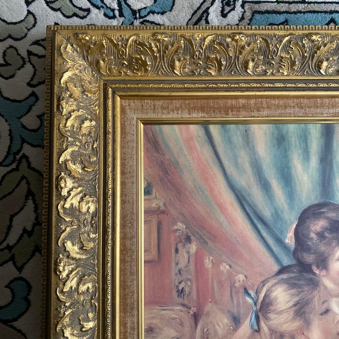 y*a様 絵画ピエール・オーギュスト・ルノワール 「ピアノに寄る娘達」額入り