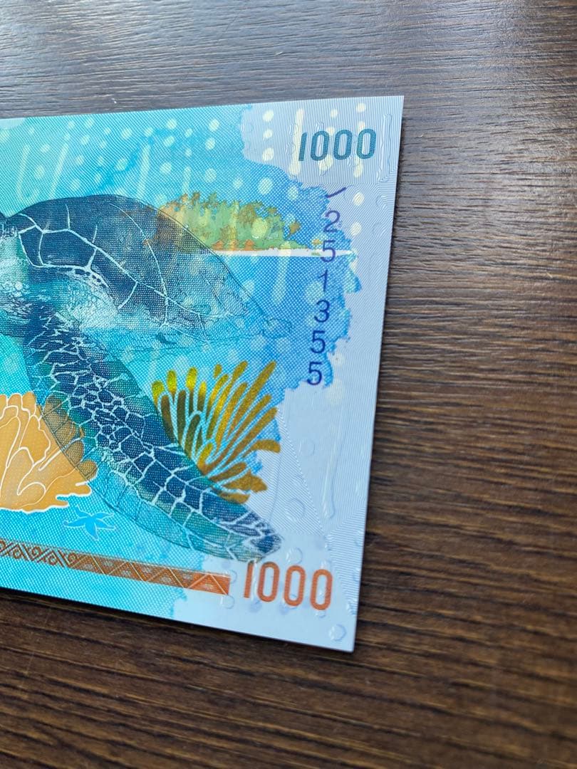 モルディブ紙幣1000ルフィヤ