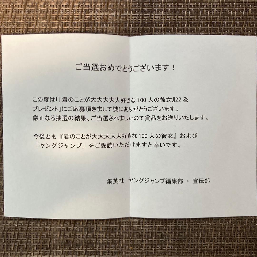 【最終値下げ】当選品 100カノ アクリルブロック【期間限定】