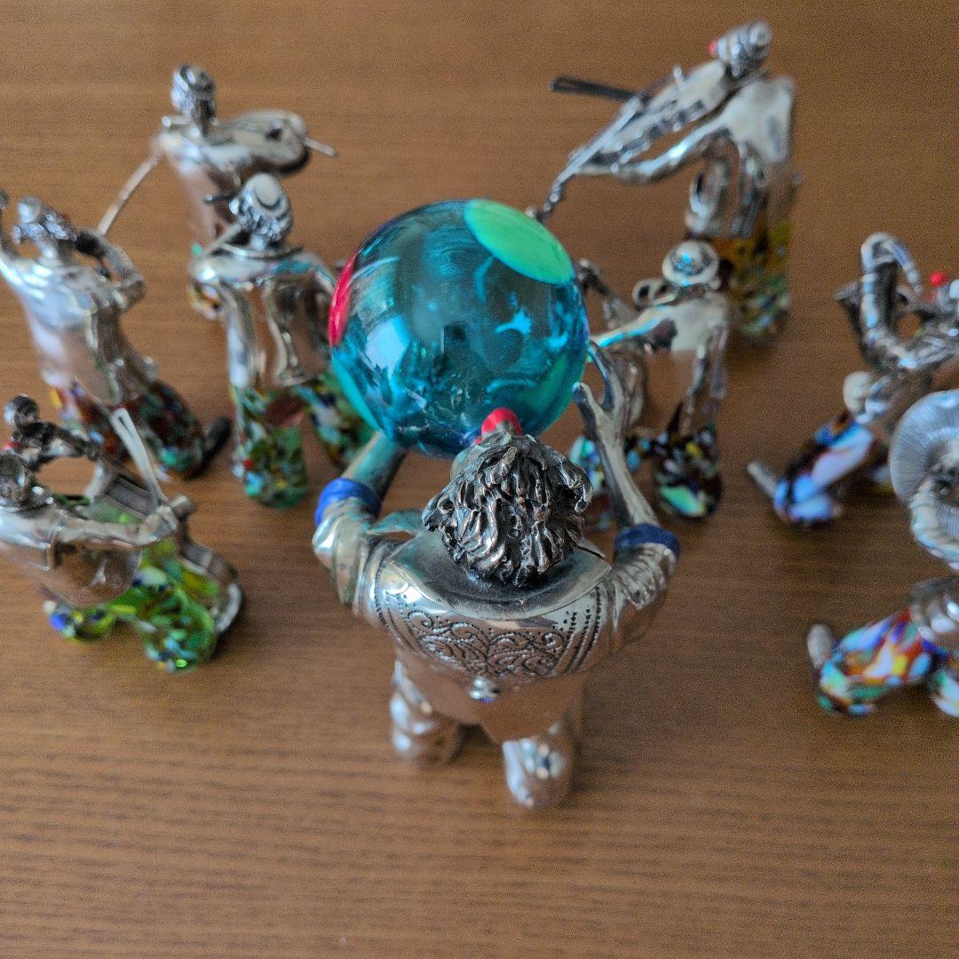 専用再出品 MURANO ムラノガラス ANGINI作 アンティーク人形セット