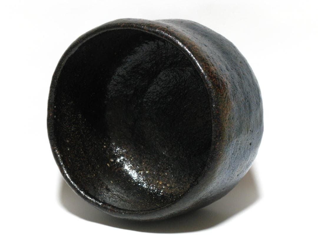 初代 村田陶隠 作『黒楽 茶碗』共箱 共布 検索 楽吉左衛門 小川長楽 表千家