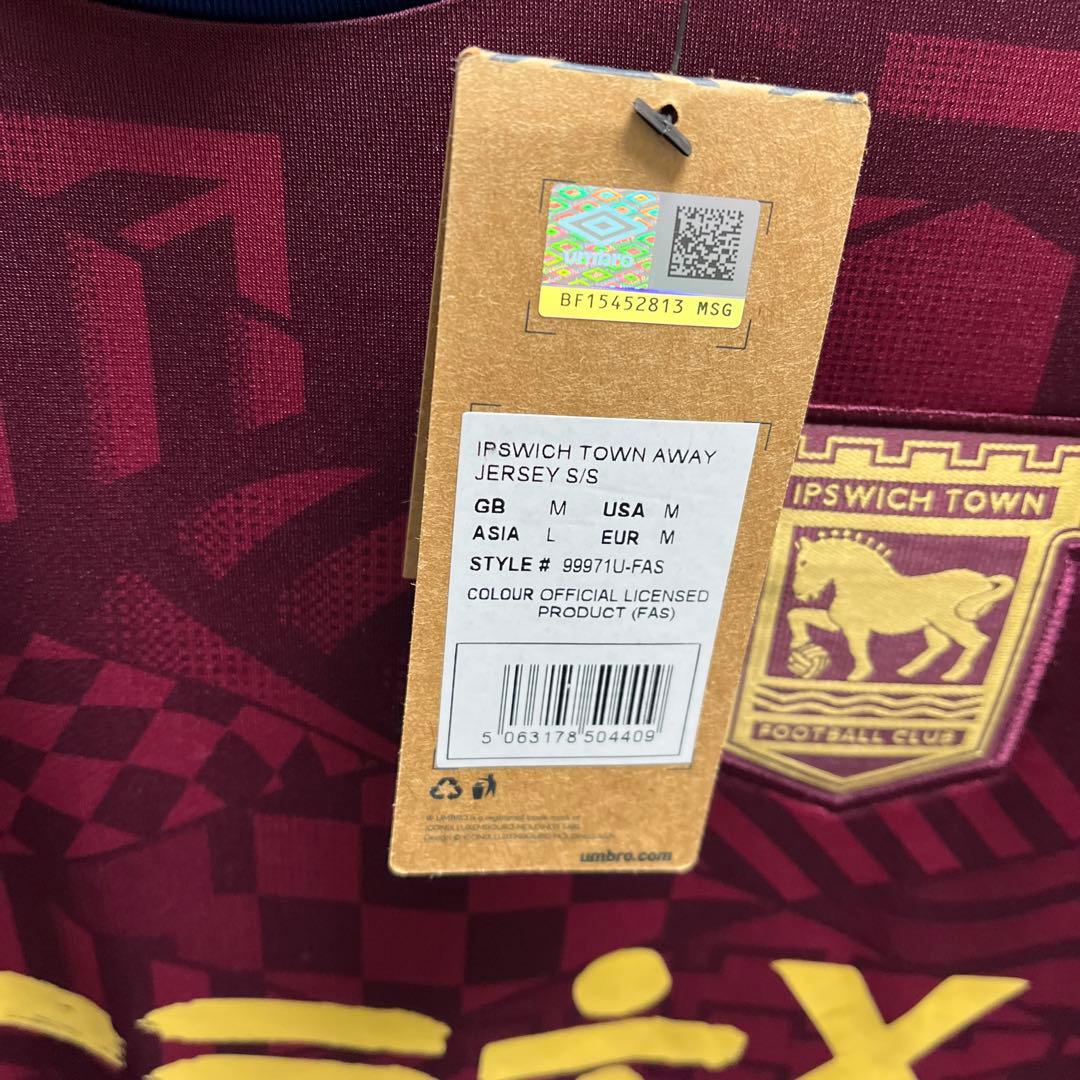 【新品・レア品】Ed Sheeran イプスウィッチ・タウンFC ユニ サイズＬ