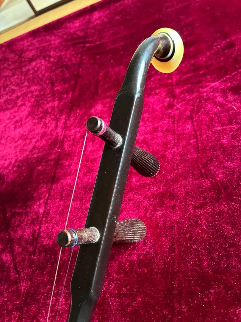 二胡★中古品★錦蛇本皮★完全手入れ★音など確認済み