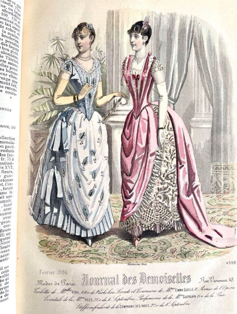 フランス1886年発行の古書（ジョルナル・デ・ドゥモワゼル）
