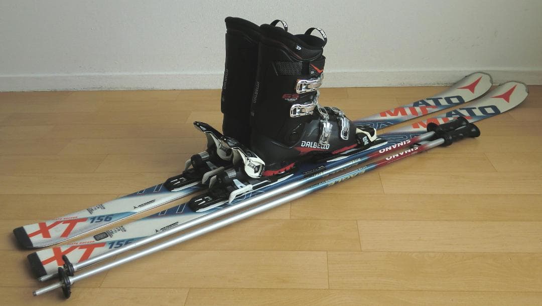 ■■送料無料■ATOMIC■メンズスキーセット■板156靴26.5■メンテ付■■