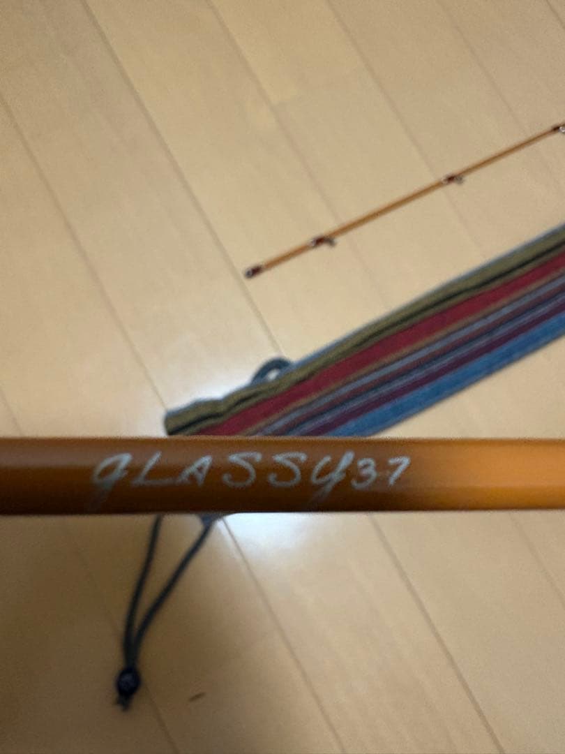 ヒトトキワークスGLASSY37 トラウトロッド専用袋付きHITOTOKI