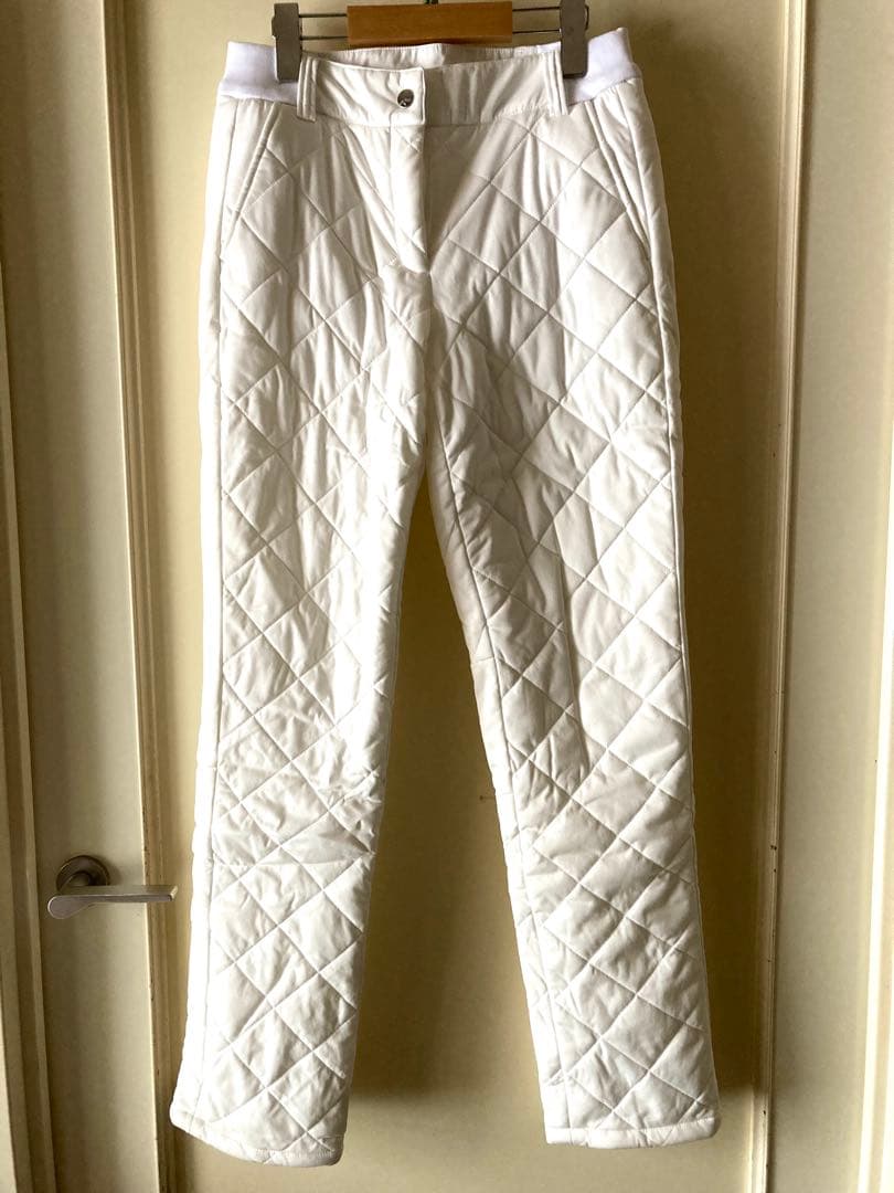 キャロウェイ キルティング防寒ゴルフパンツ ホワイト