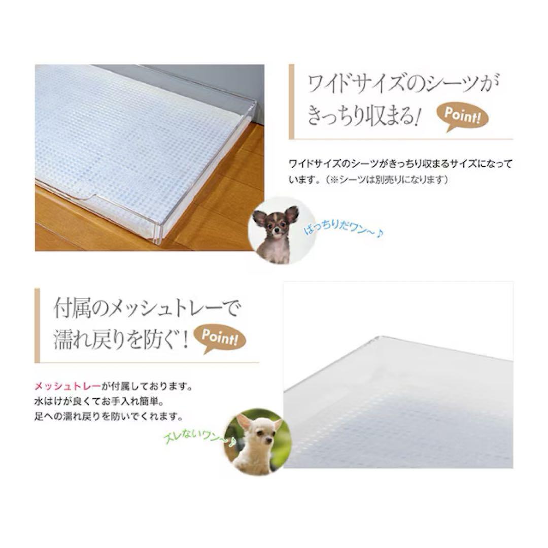 【りくまま様】犬用トイレトレーメッシュ2点&飛散防止ガード1点