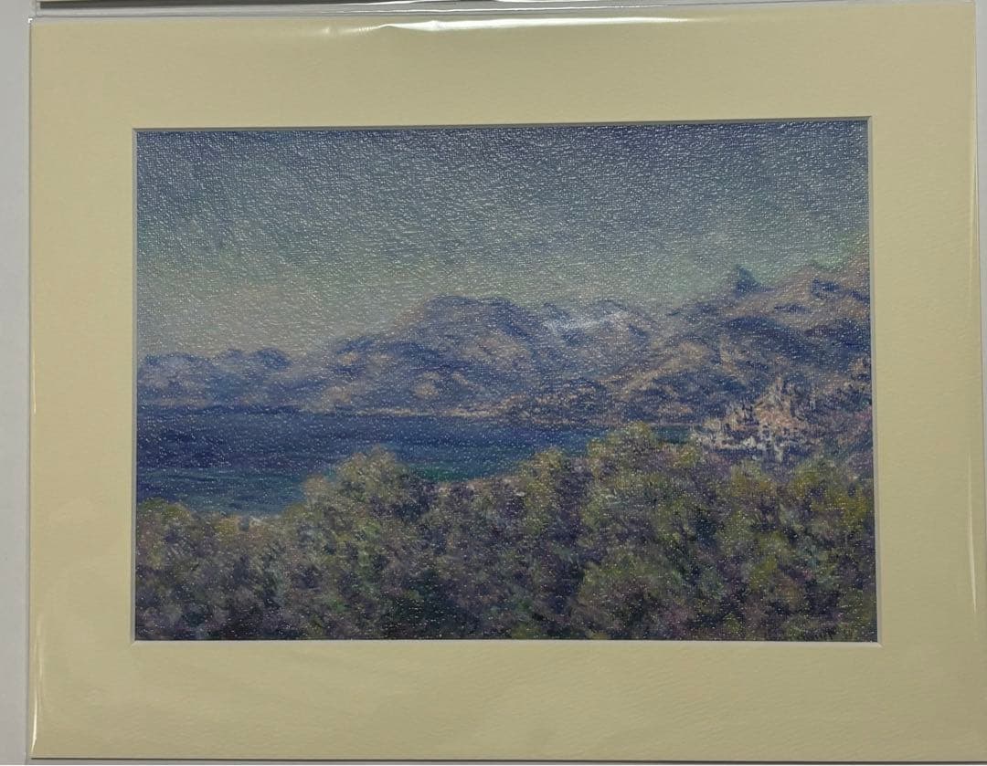 モネ展 マット付き額絵 5種 フレーム 1種