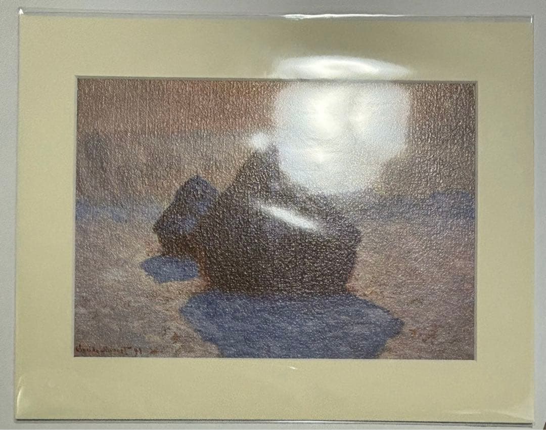 モネ展 マット付き額絵 5種 フレーム 1種