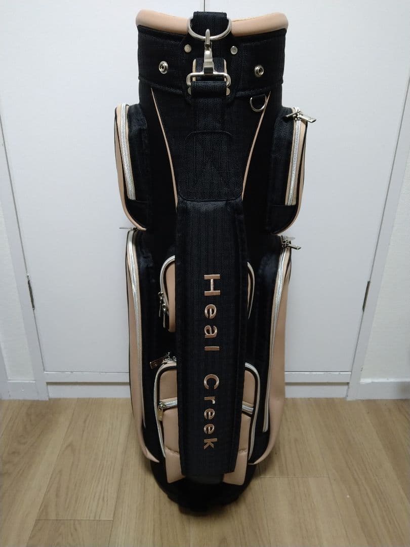 Heal Creek ゴルフバッグ・キャディバッグ 黒/ベージュ