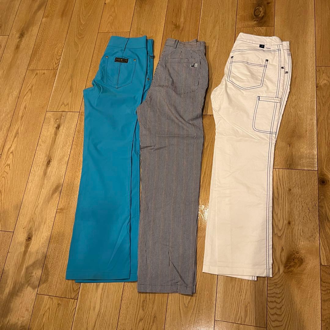 レディースM　ゴルフウェア　春夏秋冬　パンツ　まとめ売り　パーリーゲイツ