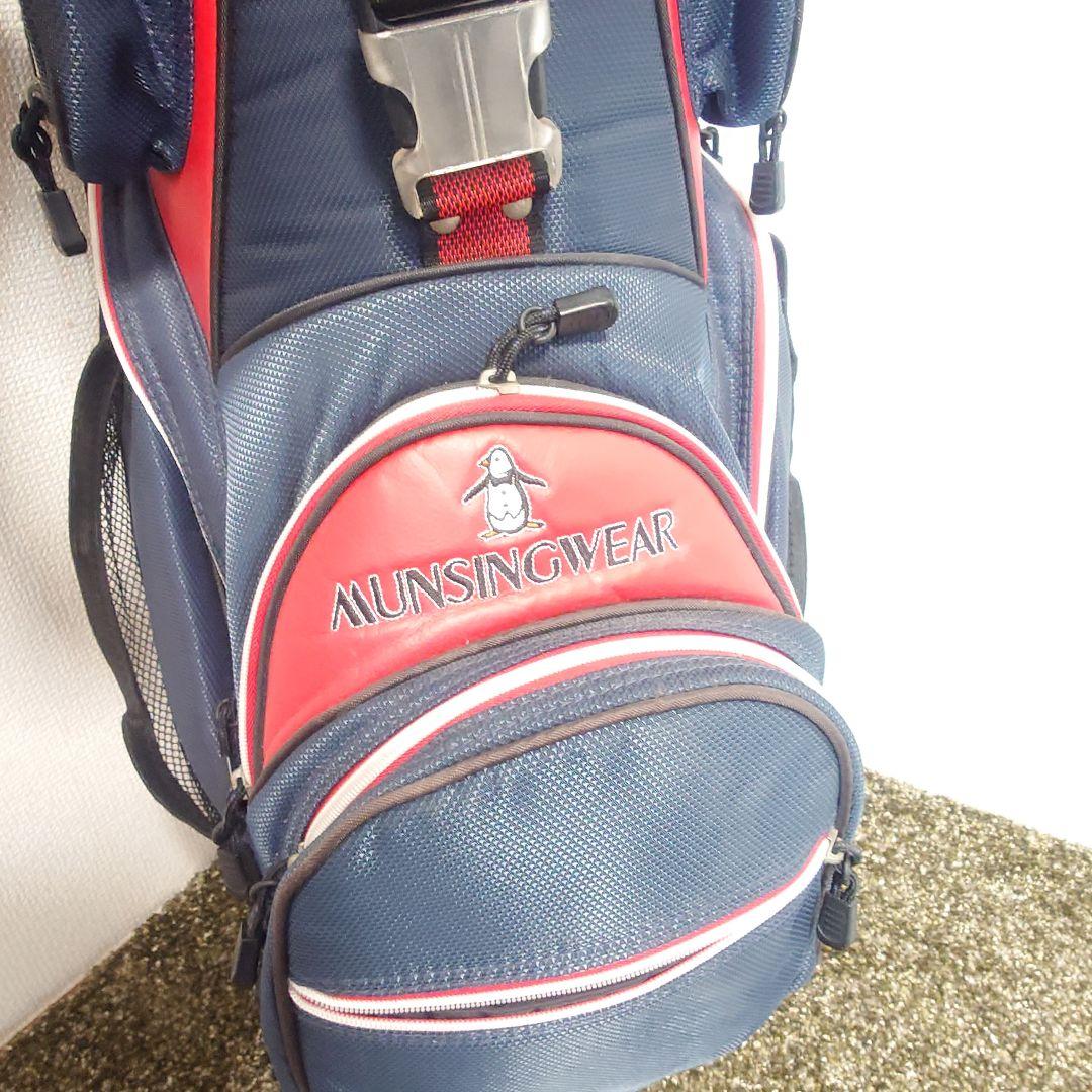 Munsingwear キャディバッグ ネイビー/レッド