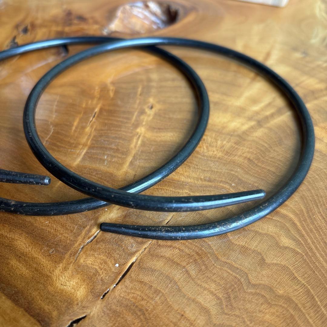 金工師 木村清五郎 鎖道具 釜鐶 鎖 弦 三点揃 共箱 茶道具