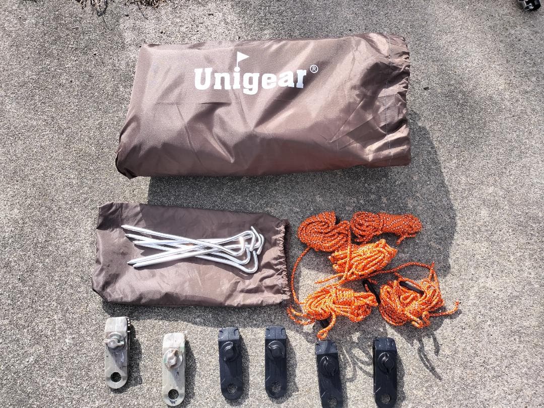 BUNDOK ソロベース タープ＆ポール他セット