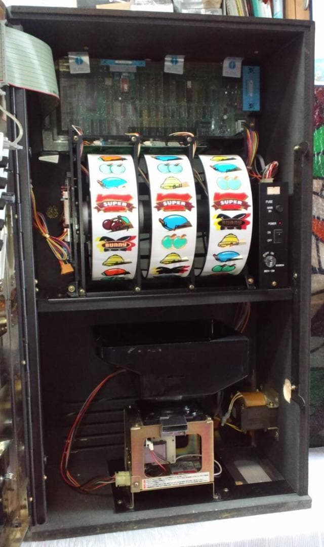 【パチスロ実機】オリンピア★ファイナルバニー【不要機付】４号機・レトロ