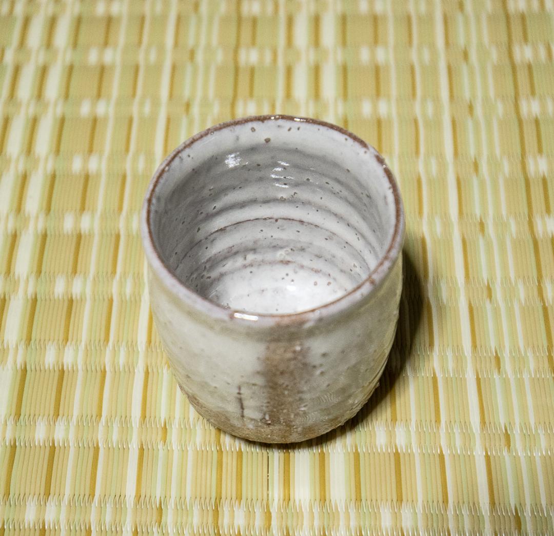 892  波多野善蔵　萩湯呑　共箱