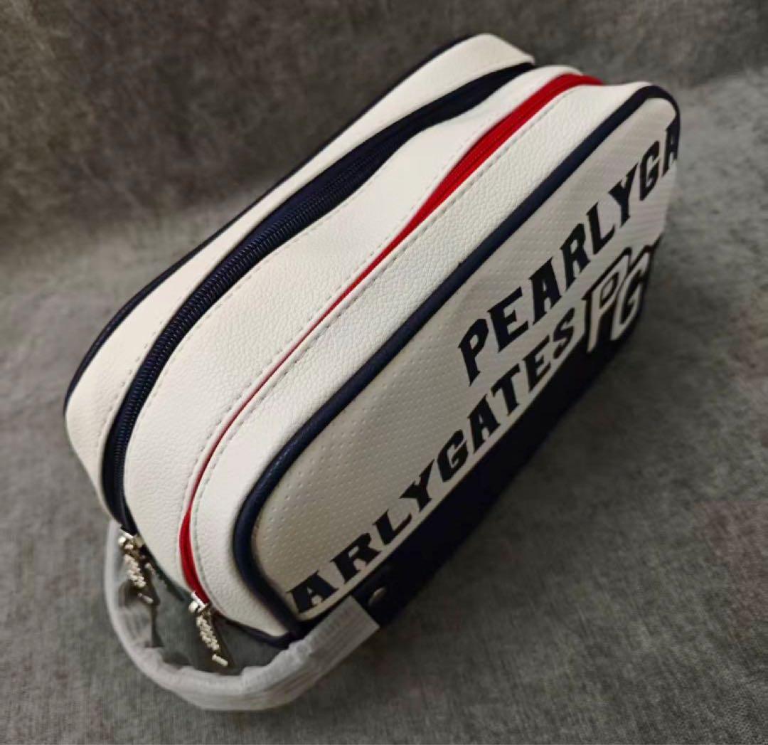 PEARLY GATES ストライプポーチ