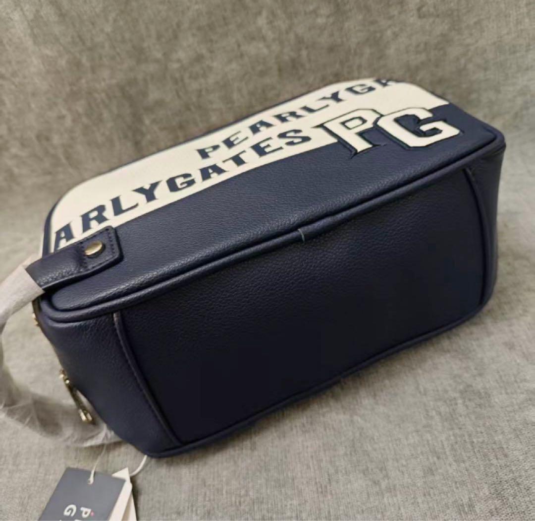 PEARLY GATES ストライプポーチ