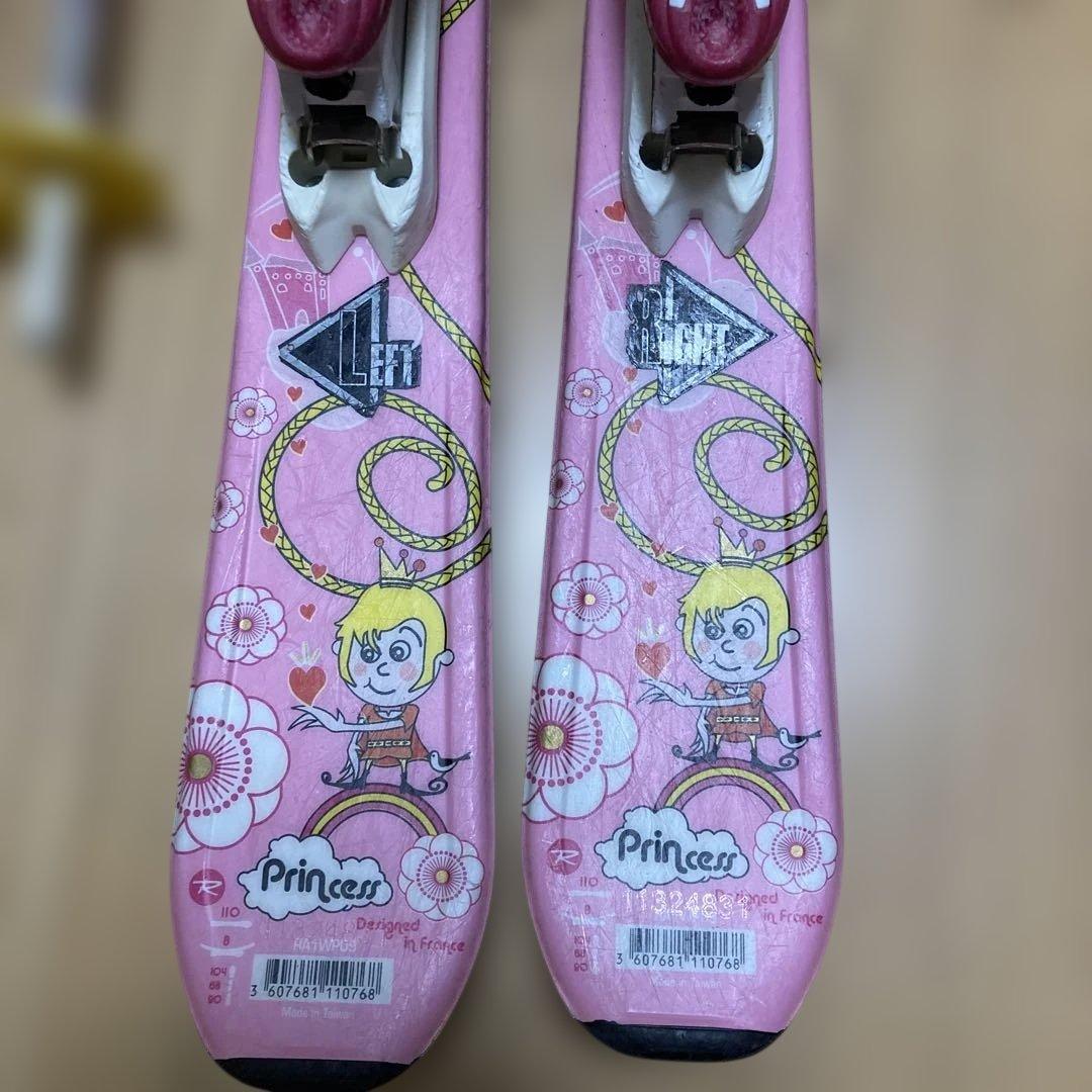 ロシニョール　スキー板　3点セット　ブーツ　ストック　21.5 255 ピンク