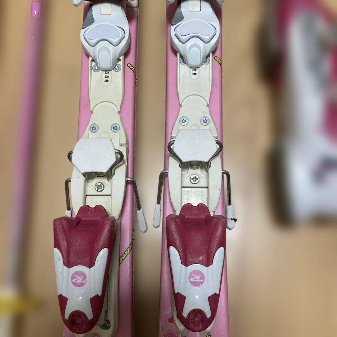 ロシニョール　スキー板　3点セット　ブーツ　ストック　21.5 255 ピンク
