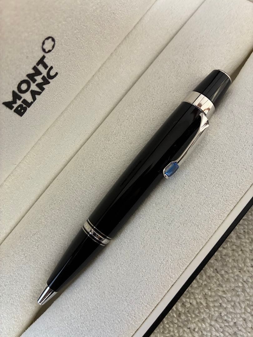 ◾️プラチナ◾️モンブラン◾️ボエム ボールペン◾️ブルーストーン◾️化粧箱付属◾️筆記良◾️