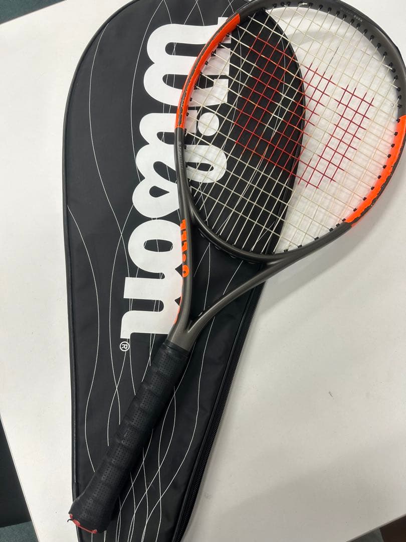 Wilson テニスラケット オレンジ/ブラック