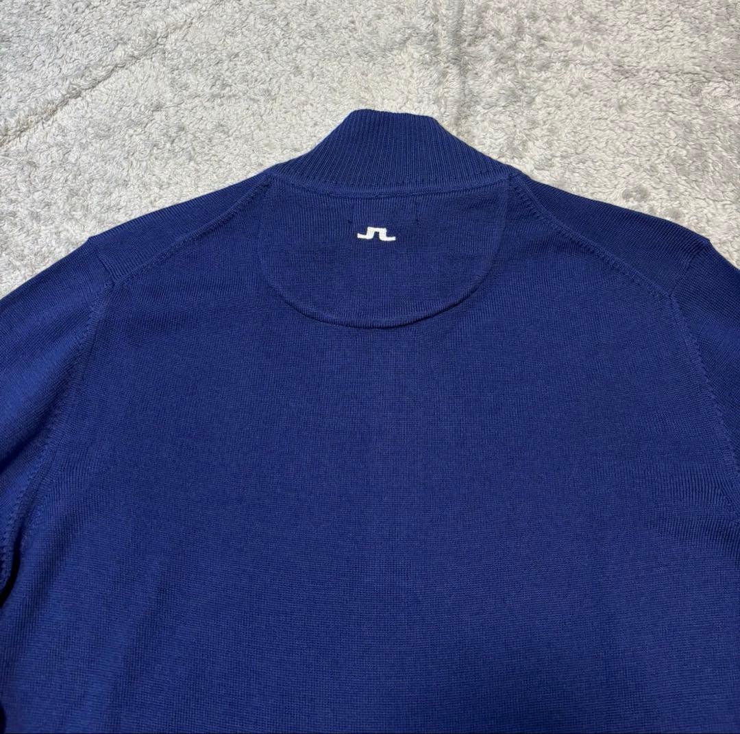 ★新品 J.LINDEBERG ゴルフセーター モックネック ハーフジップアップ