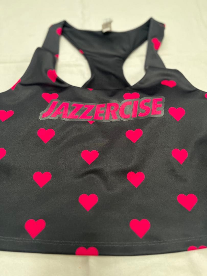 3,4回着用　ジャザサイズ　レギンス　セット　黒　ハート