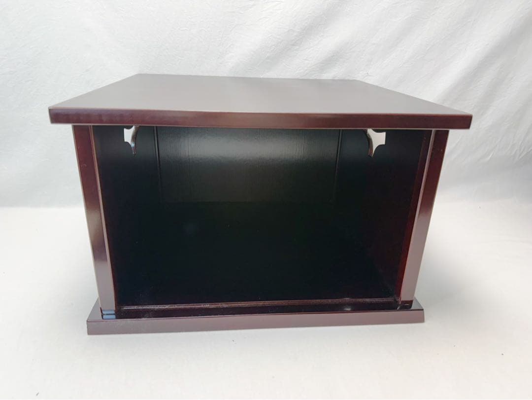 ほぼ未使用 茶道具 即中斎好写 糸目 小袋棚 銀摘み 組み立式 炉 風炉用 箱無