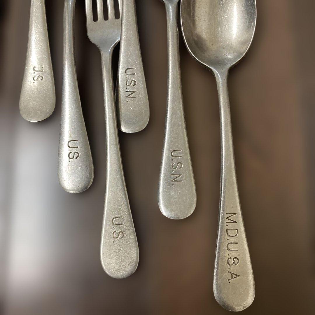 ケンケン様　米軍　カトラリー　ナイフフォークスプーン3セット　大きめスプーン