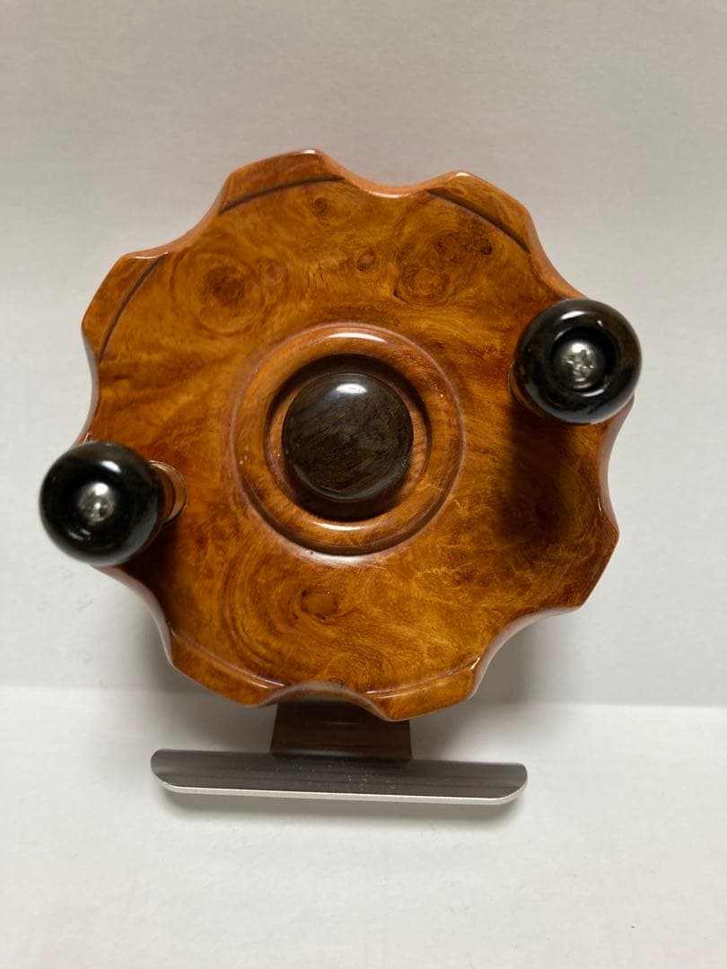 木製リール自作（落とし込み）花梨の瘤