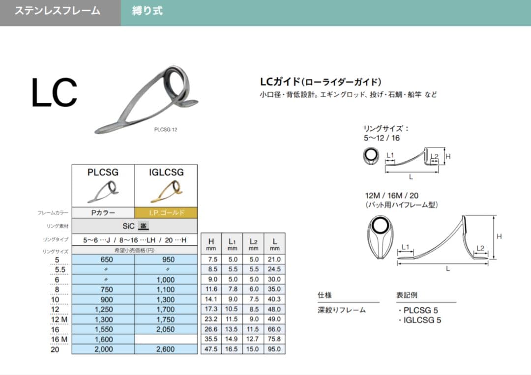 LCSG 5.5サイズ　100個セット