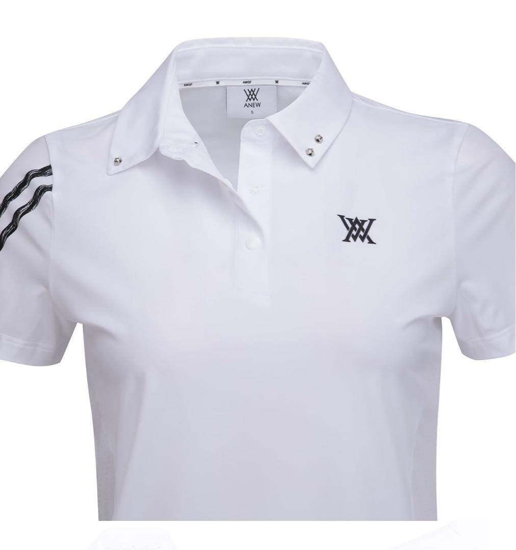 新品⭐️タグ付き⭐️Mサイズ　ANEW レディースポロシャツ　ホワイト