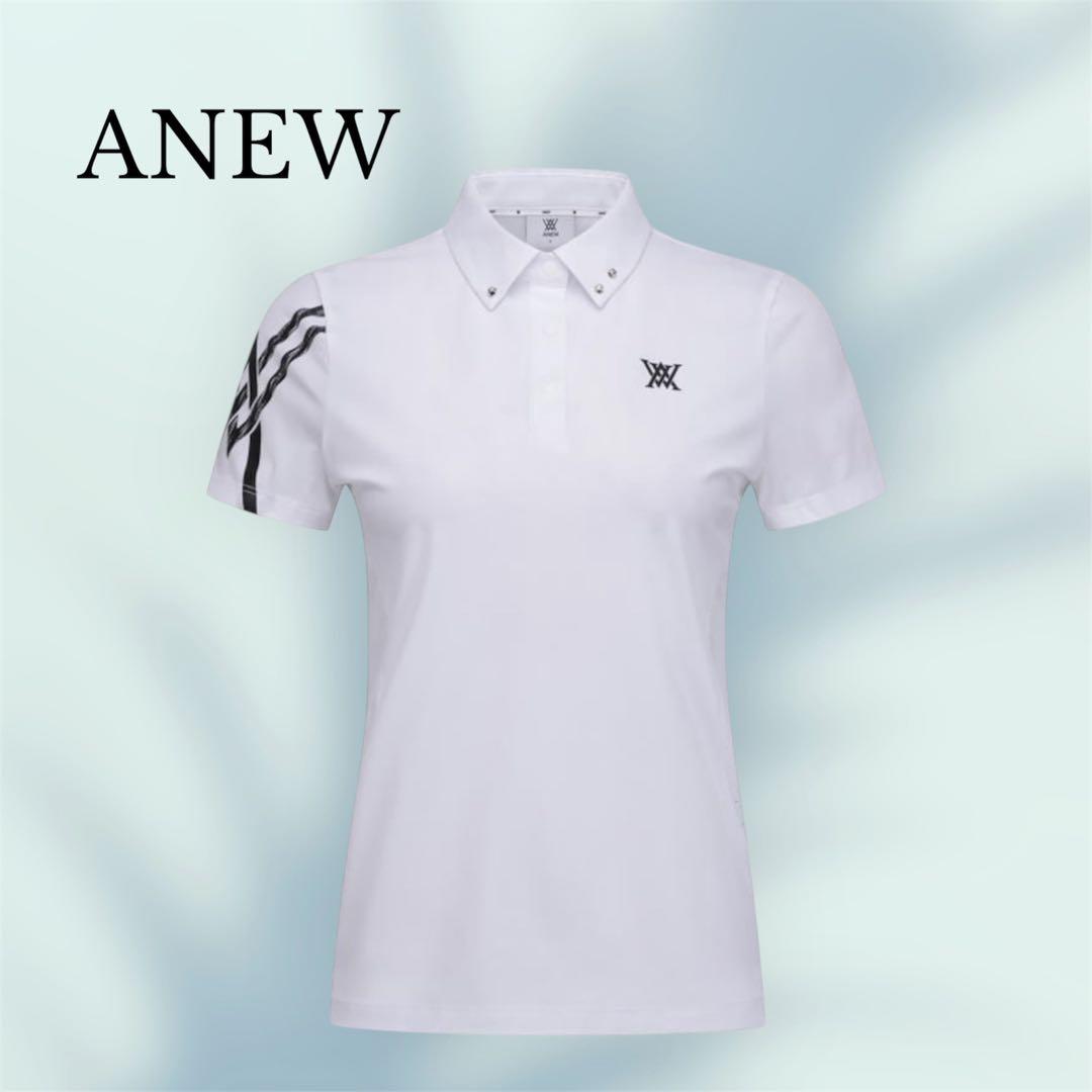 新品⭐️タグ付き⭐️Mサイズ　ANEW レディースポロシャツ　ホワイト
