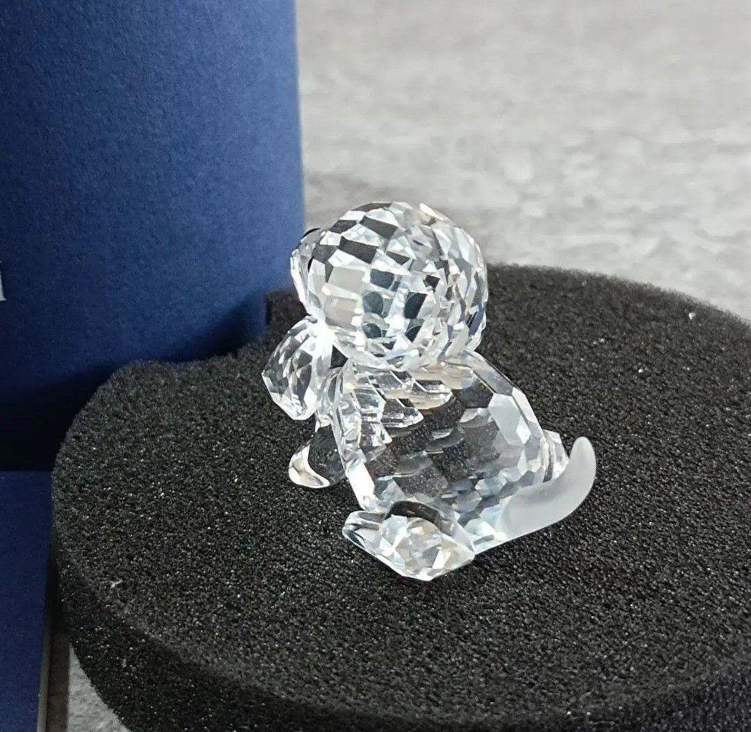 ☘小さな可愛いさ☘ 【SWAROVSKI スワロフスキー】 犬 置物 インテリア