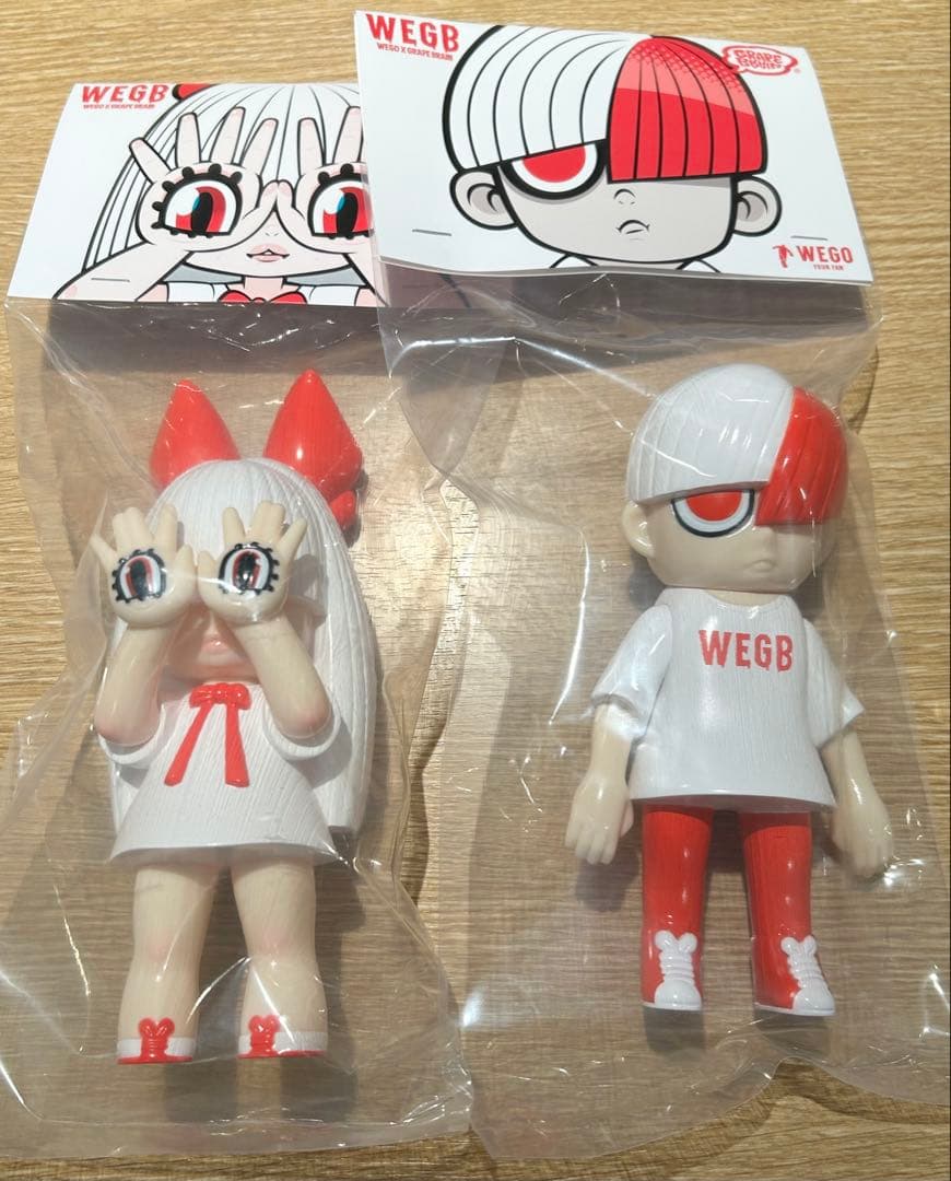 新品 GRAPE BRAIN WEGB にぎるちゃん のりくん ソフビフィギュア