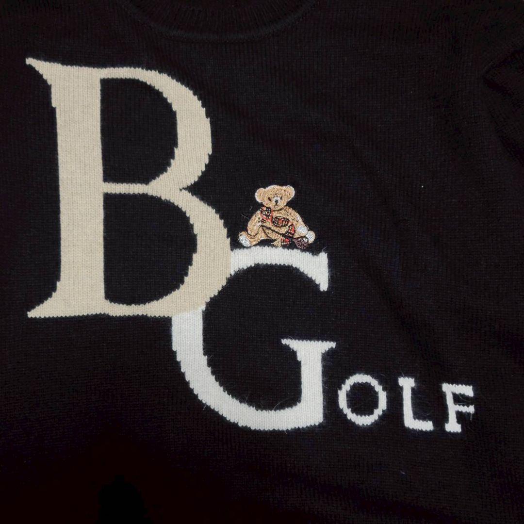 【美品】BURBERRY バーバリー ニット セーター ベア くま アンゴラ混