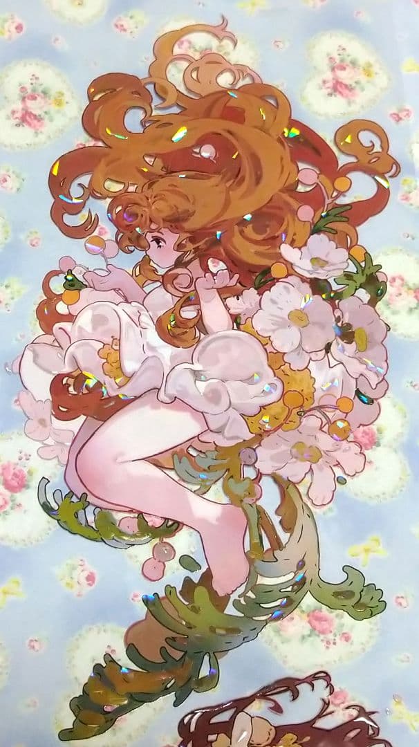 のこり１✩再販✩J824＃花的少女诗(贝壳光)新七天切り売り海外人物マステ女の子