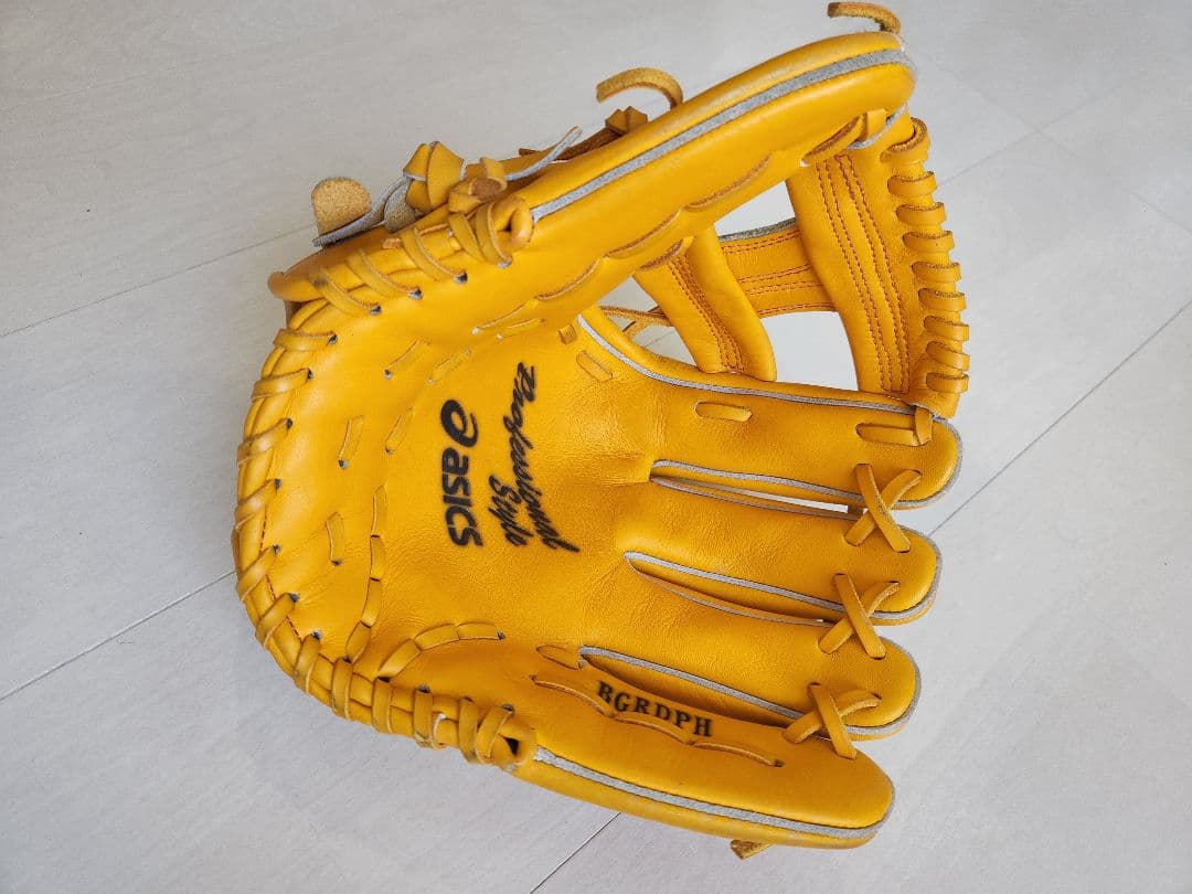 Asics 軟式グローブ イエロー