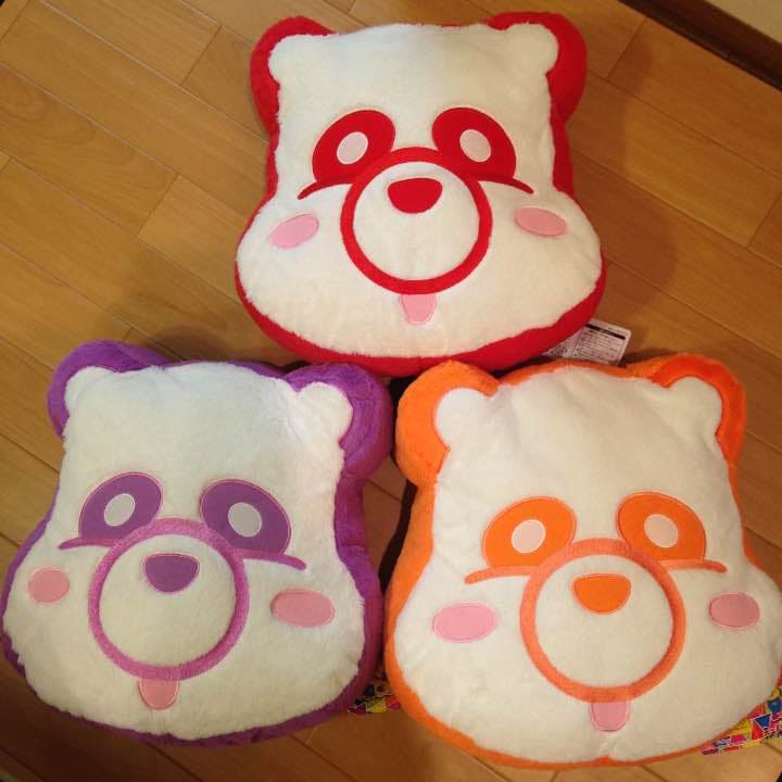 【新品☆】☆AAA えーパンダ ふさふさ フェイスクッション 全7種セット ☆