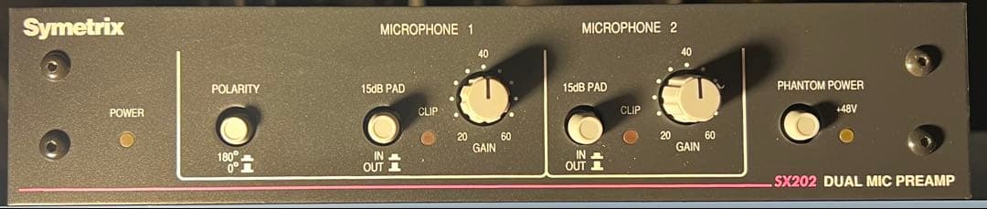 Symetrix SX202 マイクプリアンプ　90年代新品未使用デッドストック