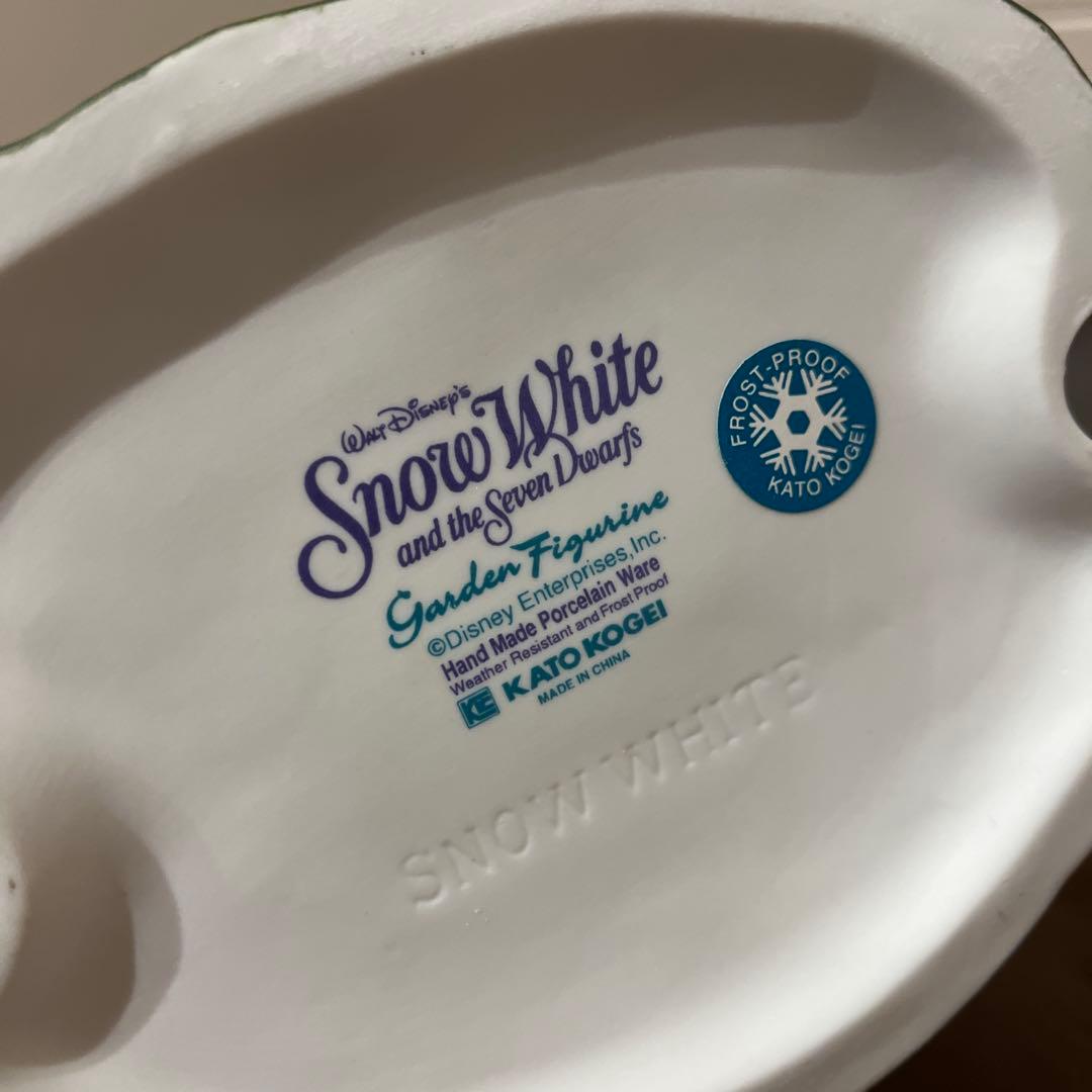 白雪姫ガーデンフィギュア 陶器置物 加藤工芸KATOKOGEI ディズニー超希少