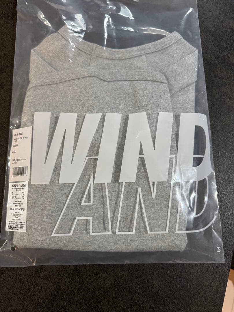 WIND AND SEA DOG TEE グレー2XL
