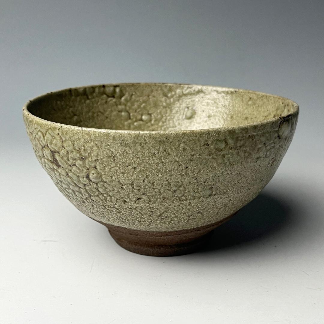 初荷 梅花皮 茶碗 時代物 茶道具 有名小説家蒐集品 SN95