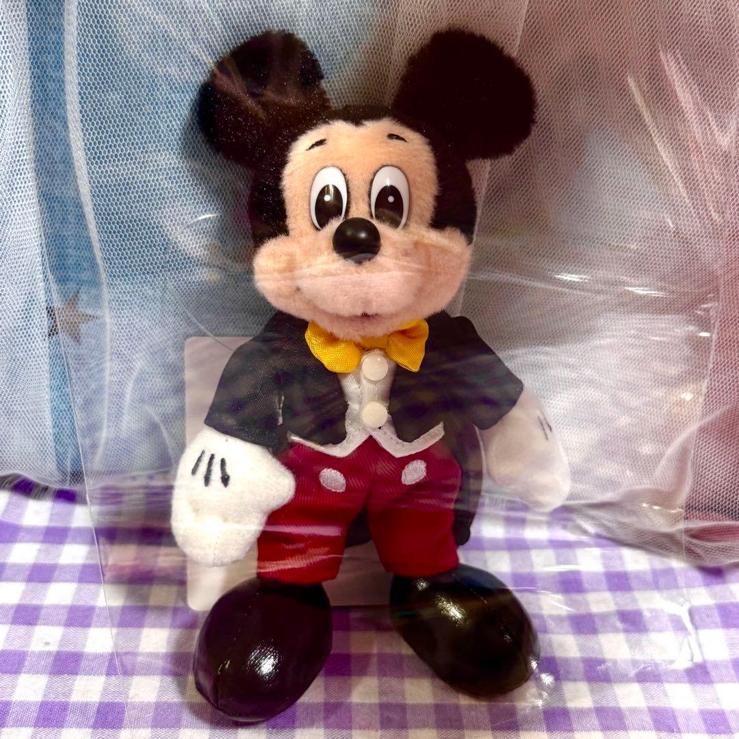 ディズニー ミッキー 35周年 復刻版 燕尾服 ぬいぐるみバッジ
