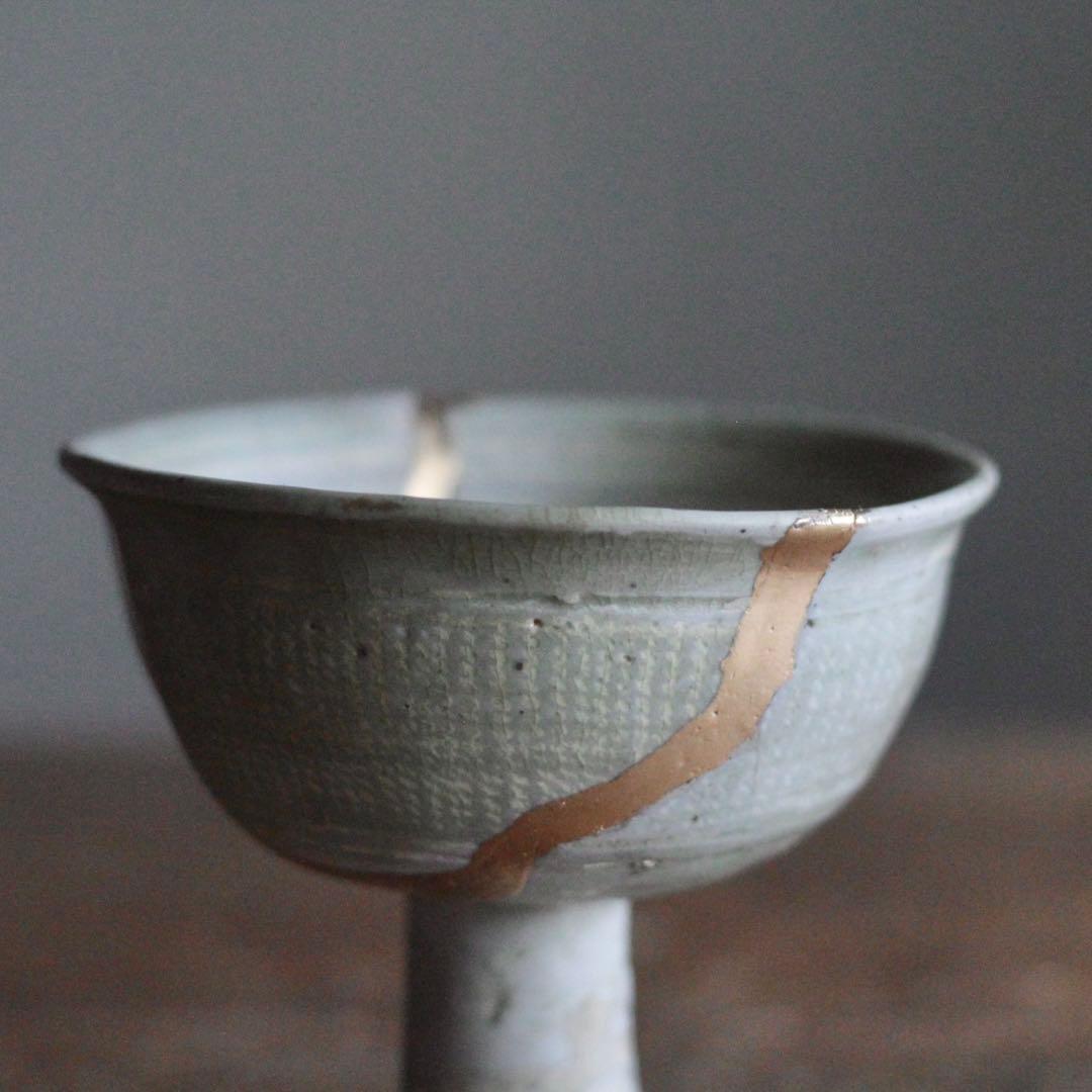 李朝 初期 三島 馬上杯 祭器 古美術 朝鮮美術 古道具 アンティーク